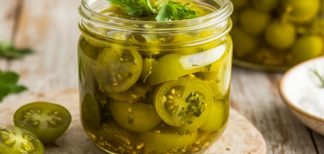 🥫 Рецепт маринованных зелёных помидоров