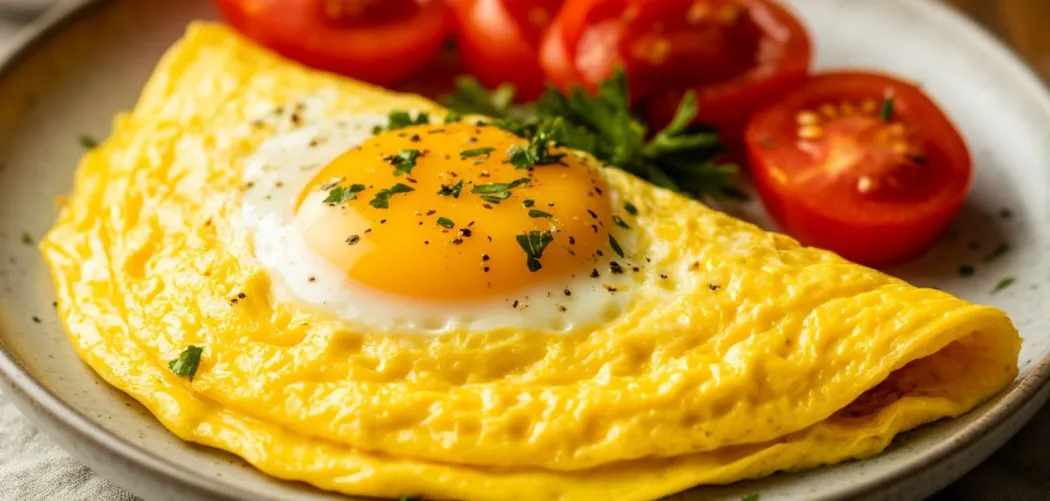 Рецепт идеального омлета 🍳🧀🥬