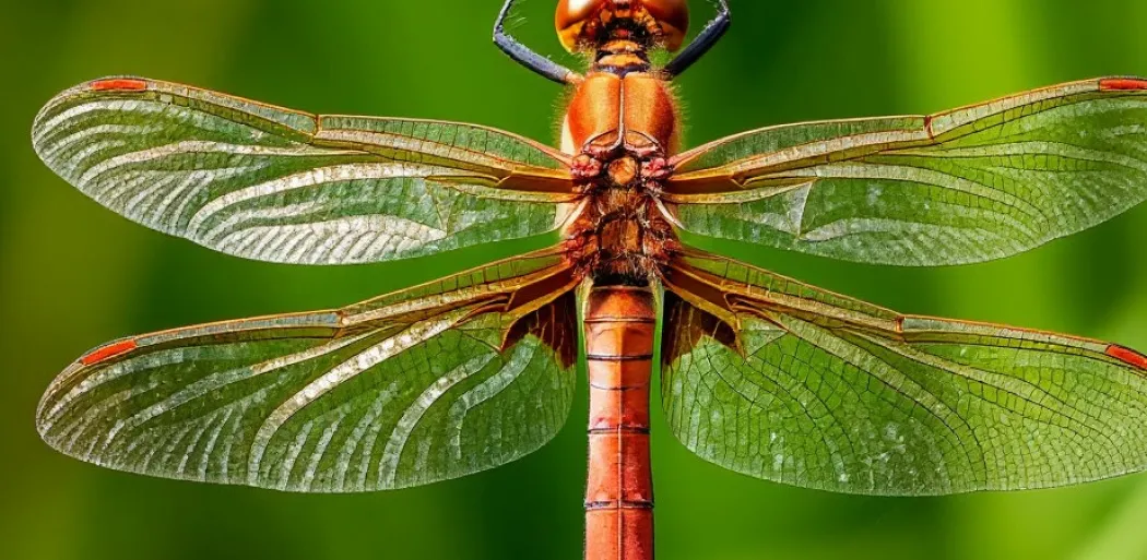 🦋 Стрекоза Бродяжка рыжая (Pantala flavescens) 