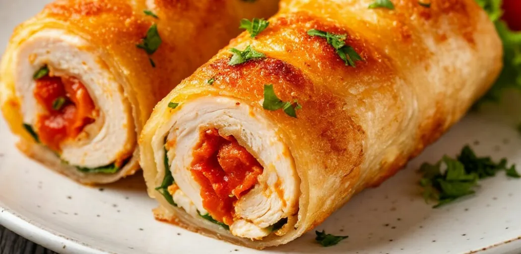 Куриные рулетики с разными начинками 