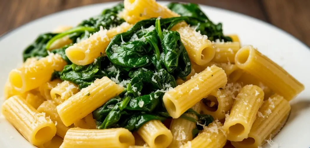 🍝 Паста со шпинатом в сливочном соусе